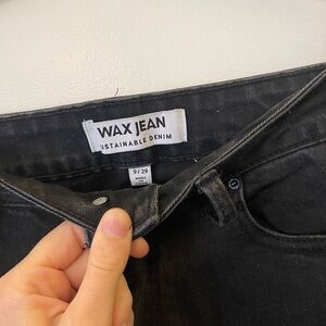Wax Jean Black Denim Flare Jeans